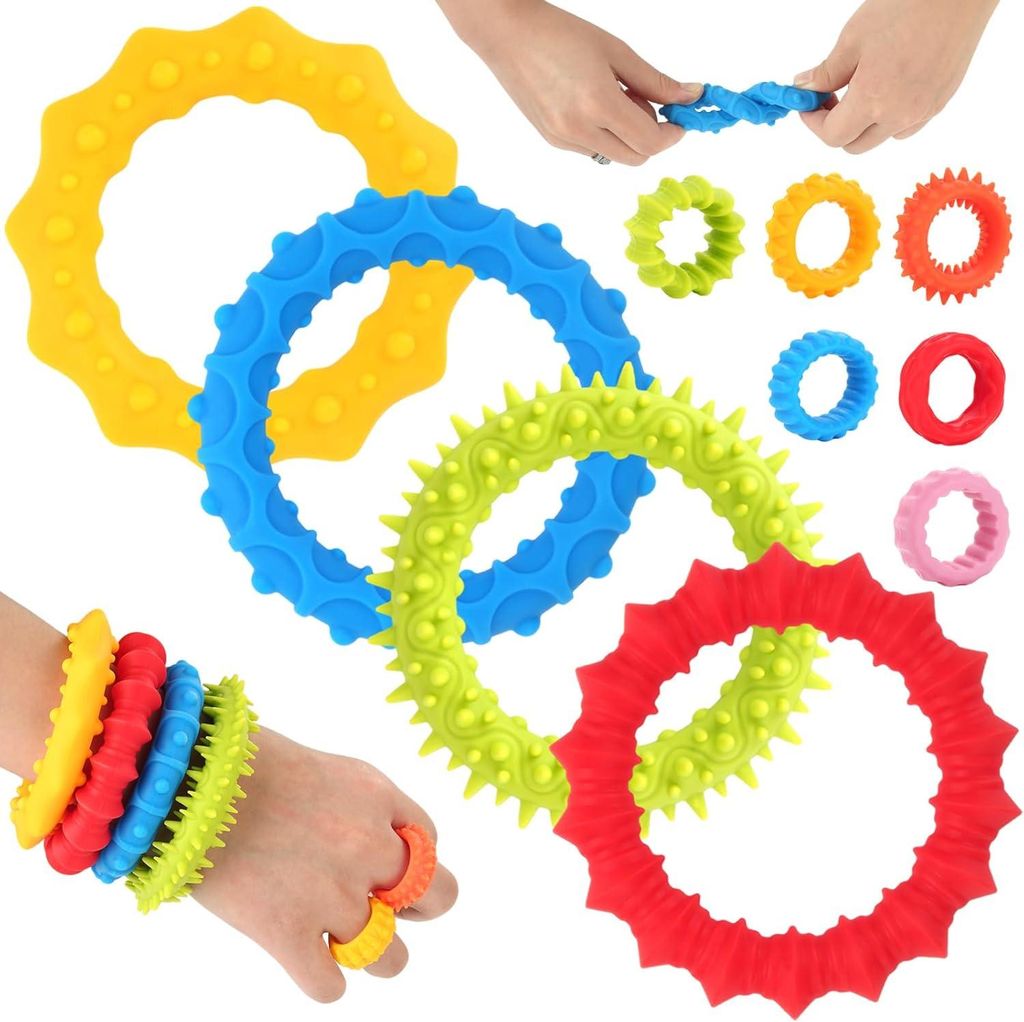 10 giocattoli antistress, 4 braccialetti antistress e 6 Immagine del prodotto 