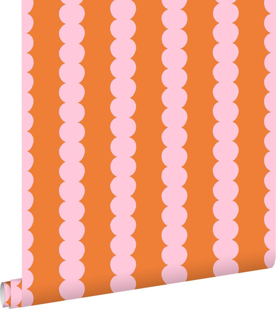 ESTAhome tapety grafický vzor růžová a oranžová 50 x 900 cm Obrázek produktu 
