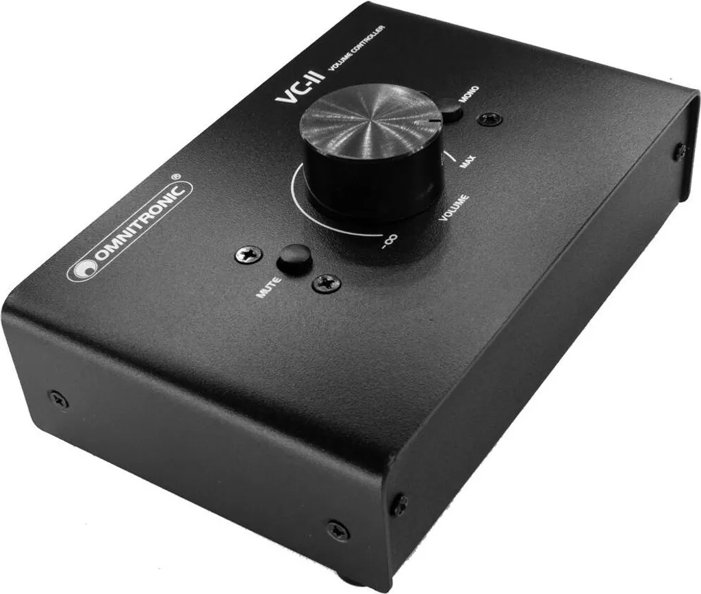 Supprimer les bruits audio avec le réglage volume OMNITRONIC VC-11