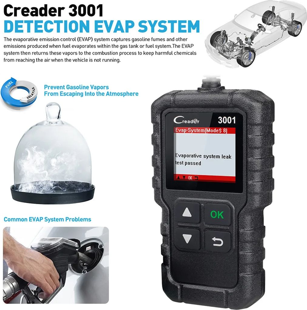 2024 Upgrade LAUNCH CR3001 Car OBD2 Scanner, kompletná Obrázok produktu 6