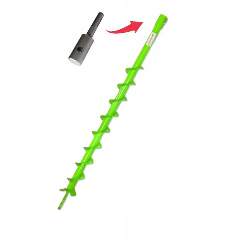 WERHE Grondboor 50 mm D met enkele spiraal + SDS Plus Productafbeelding 