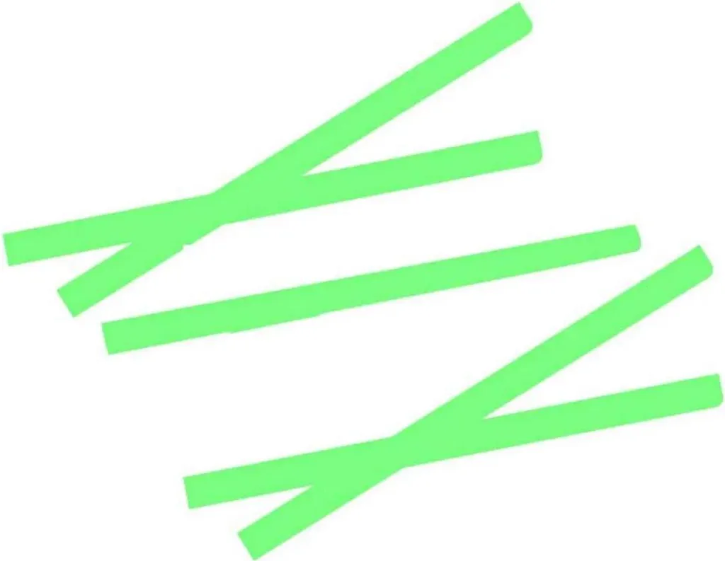Bad Bass Green Chemical Light Strips 10mm - 5 Pack per Pesca