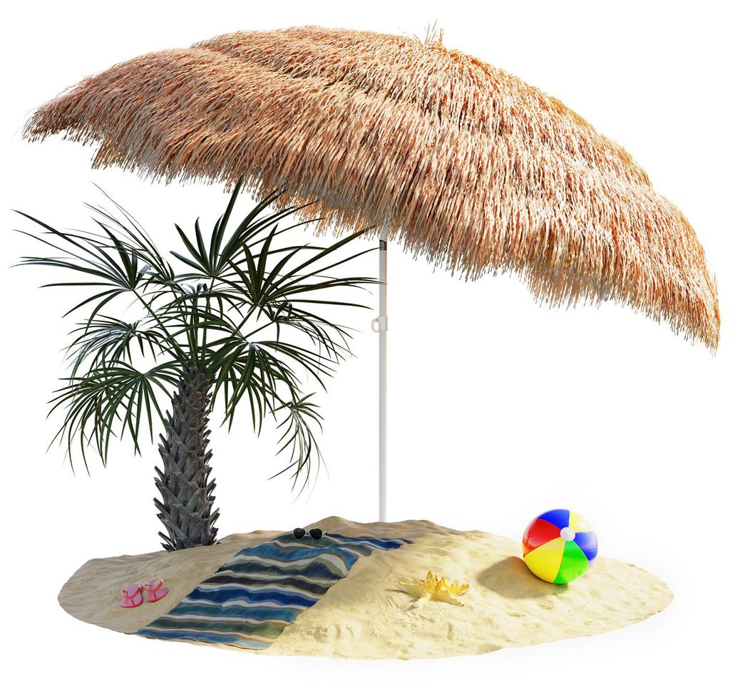 KINGSLEEVE® Sonnenschirm Hawaii Ø160cm Neigbar Produktbild 