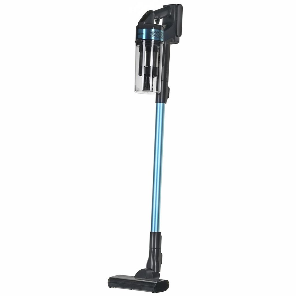 A cordless vacuum cleaner is shown against a white background.