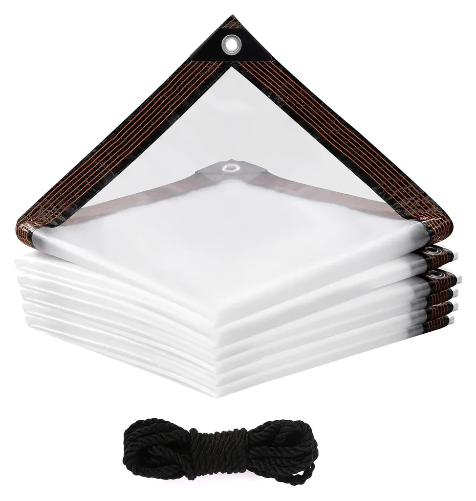 Protection pluie et froid pour plantes 2x2m avec bâche transparente