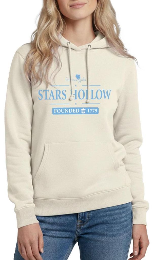 Spreadshirt Gilmore Girls Motiv Stars Hollow Founded 1779 Damen Hoodie, XL, Vanille-Milchshake