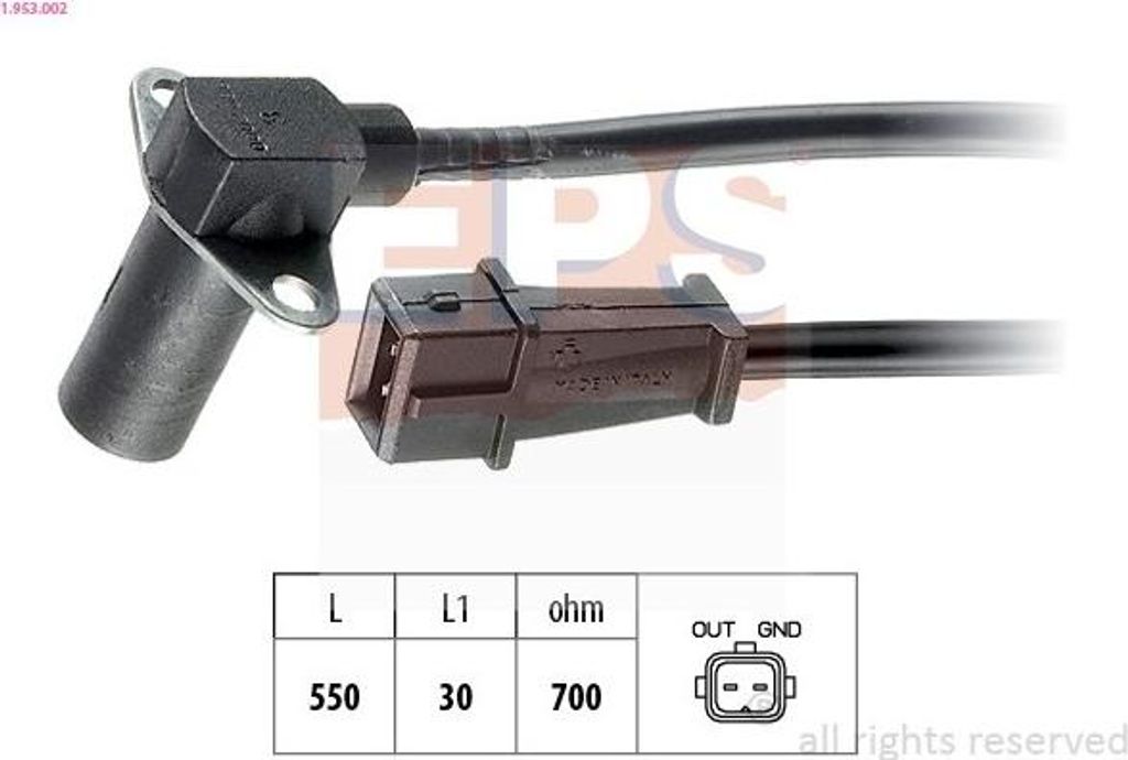 EPS 1.953.002 Kurbelwellensensor Impulsgeber für FIAT COUPE (FA/175)