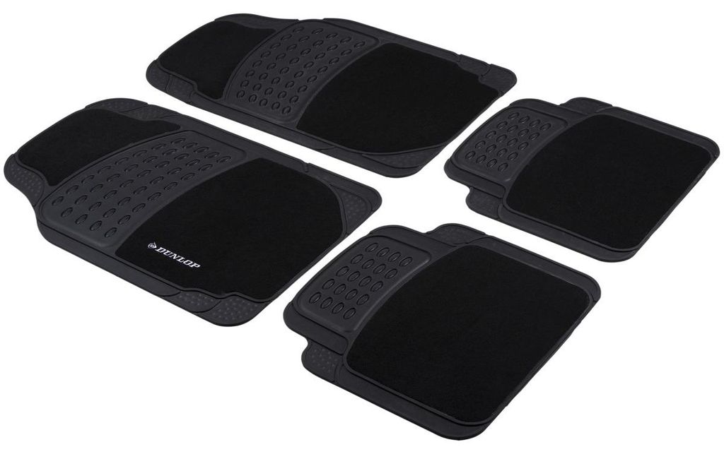 Dunlop Automatten Set 4 Stuks 2 Auto Vloermatten 65 x 41 CM Productafbeelding 