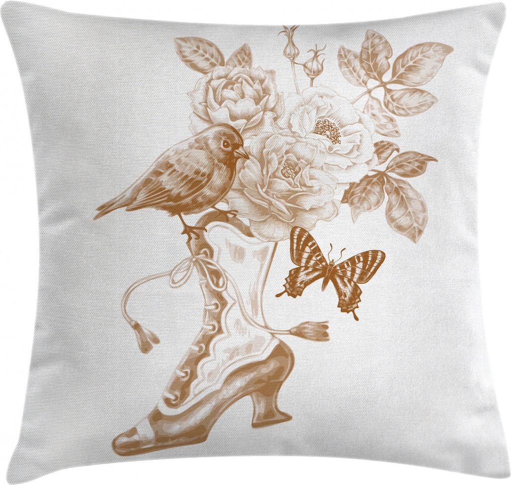 ABAKUHAUS viktorianisch Kissenbezug, Schmetterlinge, Waschbar mit Reißverschluss Kissenhülle mit Farbfesten Klaren Farben Beidseitiger Druck, 40 ...