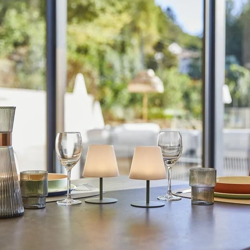 Lampe LED sans fil TWINS Olive 16cm avec intensité variable - Set de 2 - 3