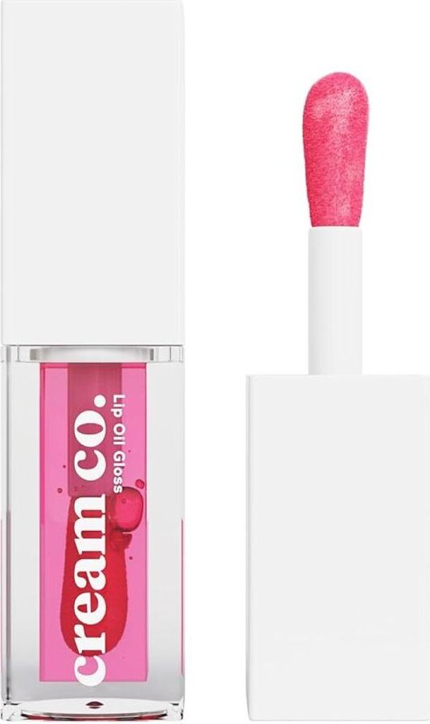 Cream Co. Luxus Lipgloss Kollektion Feuchtigkeitsspendende Lippenöle und transparenter Gloss, getönter Glanz, pflegende Lippenpflege, Raspberry 5 ml