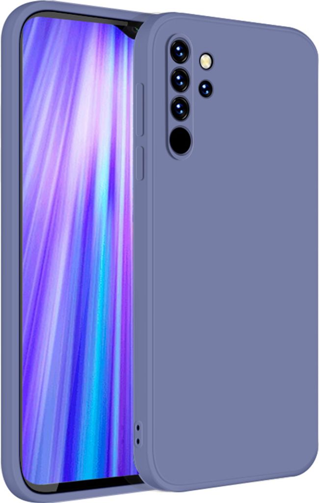 Redmi Note 8 Pro Hülle, LaimTop Slim Liquid Silikon Gel Gummi Schutzhülle für Xiaomi Redmi Note 8 Pro Grau