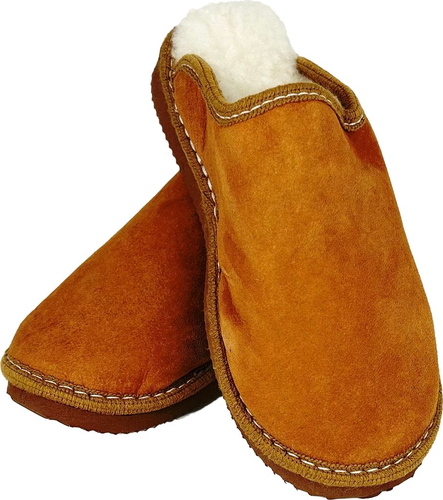 Lammfell Hausschuhe Zypern Pantoffel, 47 Hausschuhe