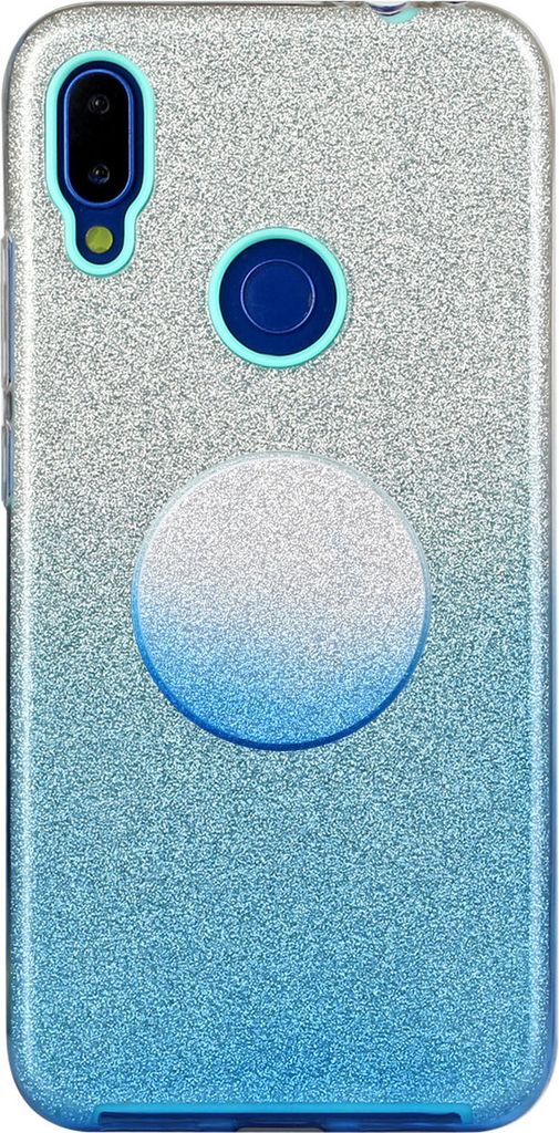 Für Redmi Note 7/Anmerkung 7 pro/Anmerkung 8/Anmerkung 8 pro/8/8A Handy Case Gradient Farbe Glitzer Pulverabdeckung mit Airbag Bracket blau