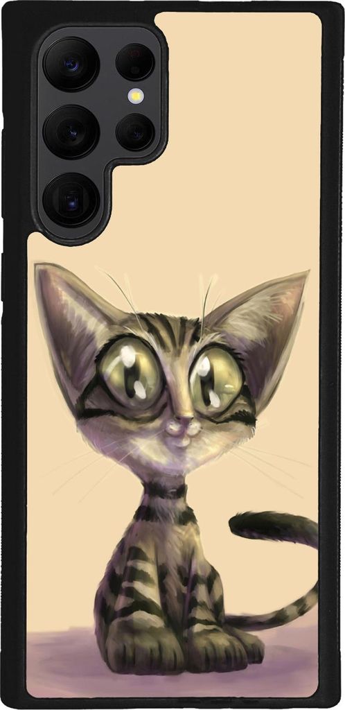 TPU Silikon Hülle für Samsung Galaxy S22 ULTRA Handy Cover Case Schutzhülle Handyhülle Bumper MOTIV 86 Katze