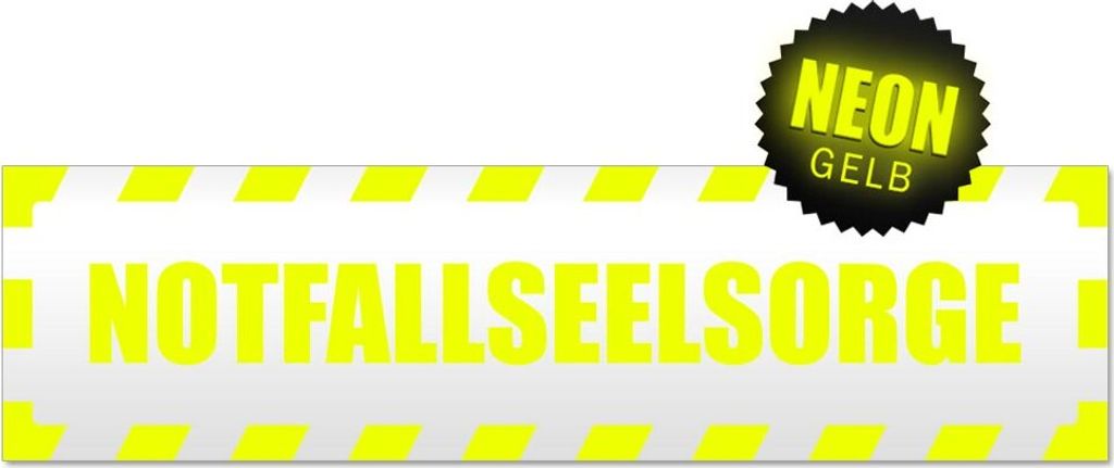 Notfallseelsorge gestreift Magnetschild Schild magnetisch