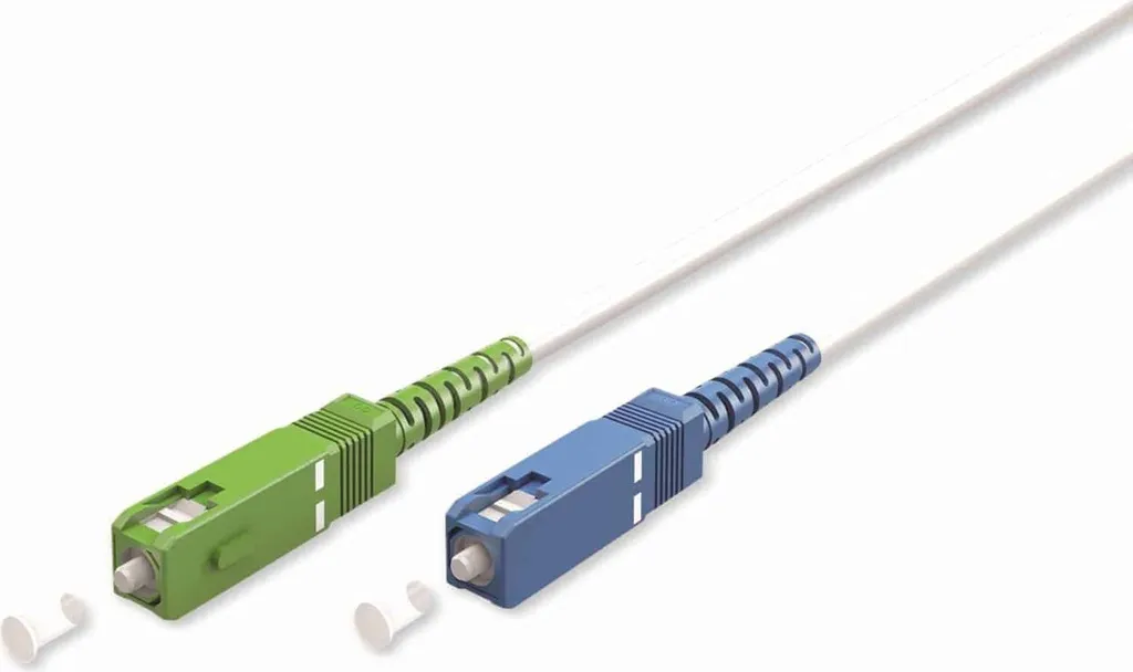 Cavo Patch Fibra Ottica Goobay 30 Metri SC-APC/SC-UPC OS2 Bianco