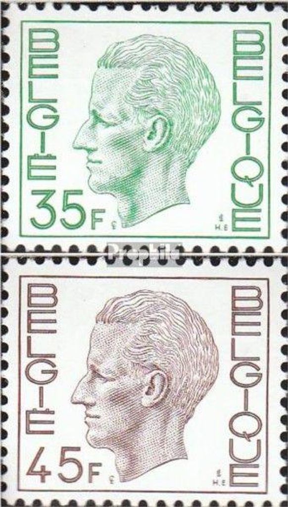 Briefmarken Belgien 1980 Mi 2036-2037 (kompl.Ausg.) postfrisch König Baudouin