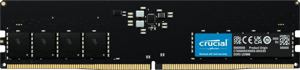RAMDDR5 4800 16 GB Micron Crucial CL40 UDIMM Immagine del prodotto 