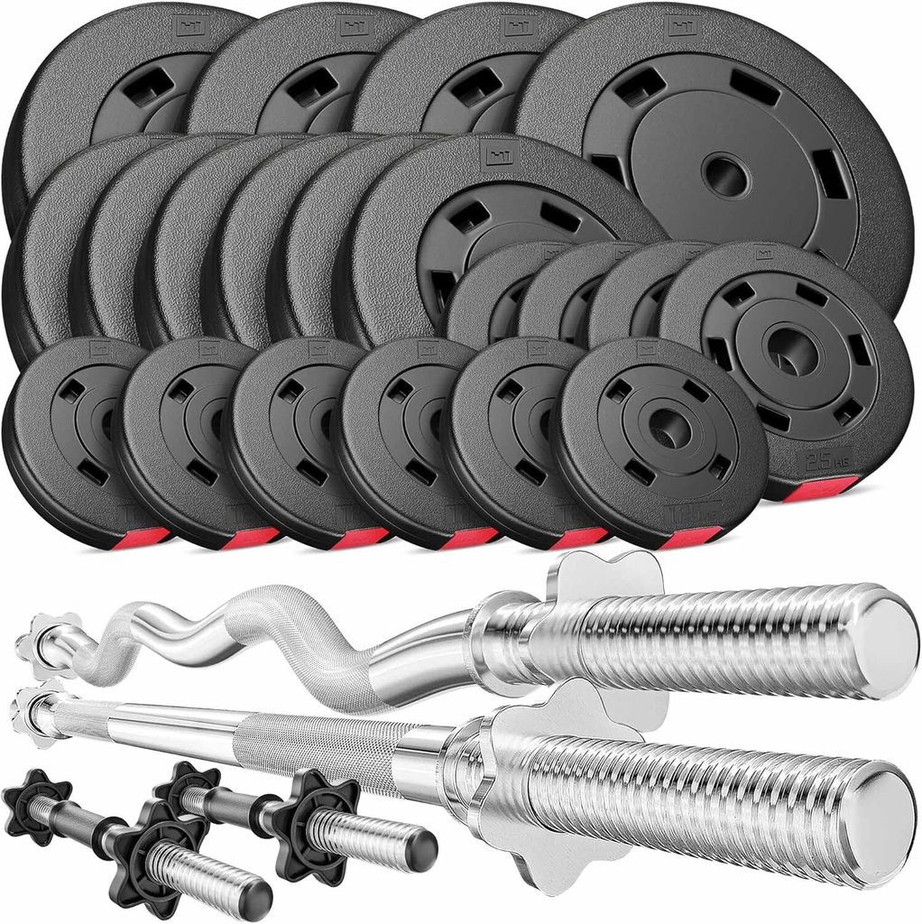 Hop-Sport Hantelset 105 kg 1x Langhantel-Stange, 1x SZ Produktbild 