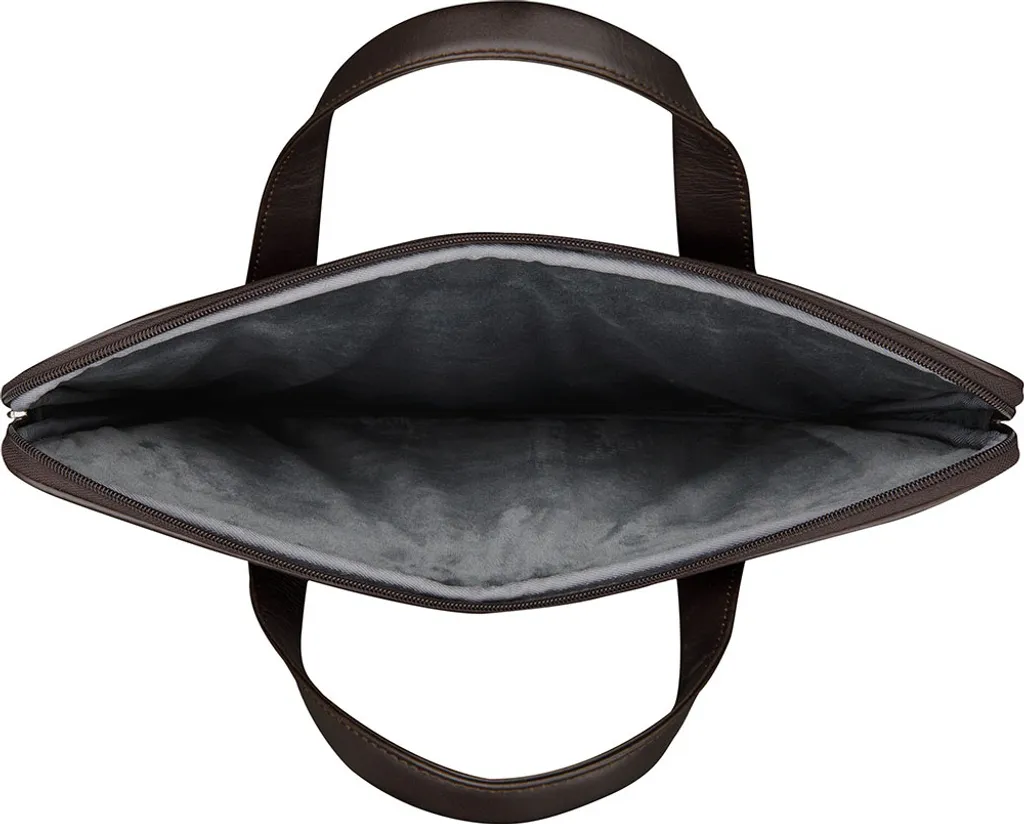 Housse d'ordinateur 13 pouces Silkeborg Hunter Dark cuir pleine fleur
