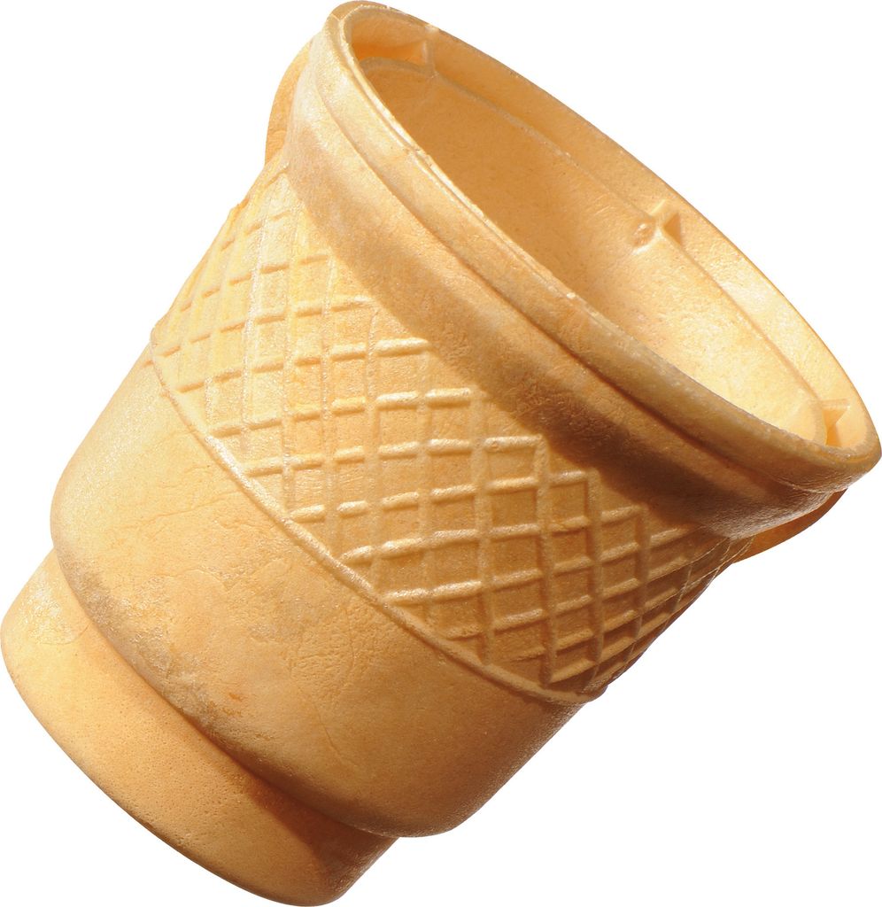 BAZKO Waffelbecher Groß | halbsüße Eiswaffeln 7,8 cm / 7,5 Produktbild 