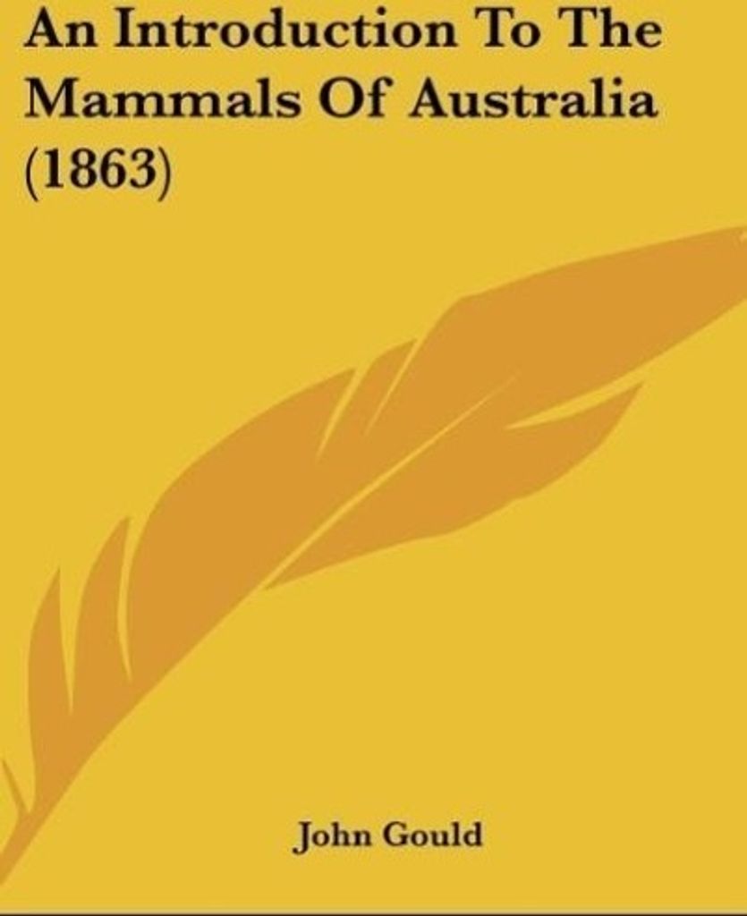 An Introduction To The Mammals Of Australia (1863)