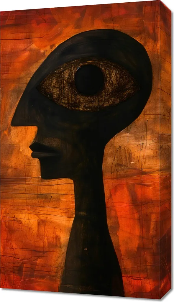Image Regard profond 40 x 70 cm - Tableau décoratif sur toile premium