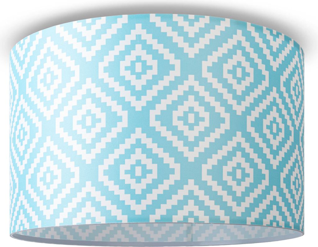 Deckenlampe Lampenschirm Stoff Pendelleuchte E27 Hängeleuchte Schlafzimmer Rund