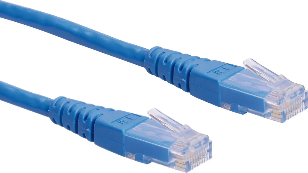 Cavo LAN ROLINE Cat6 Blu 0.5 Metri | Soluzione Cablaggio Pulito NAS