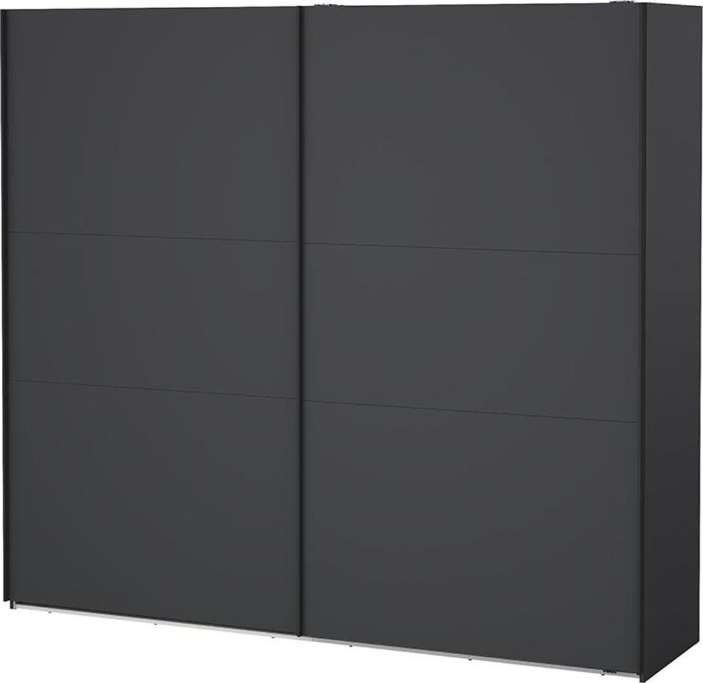 Como Schiebetürenschrank 2 Türen 245x220cm matt grau.