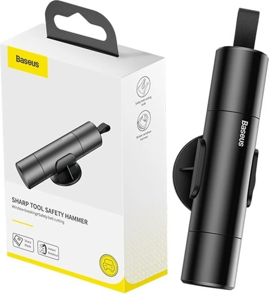 Martello Emergenza Auto 2-in-1: Rompivetro e Tagliacinture Professionale