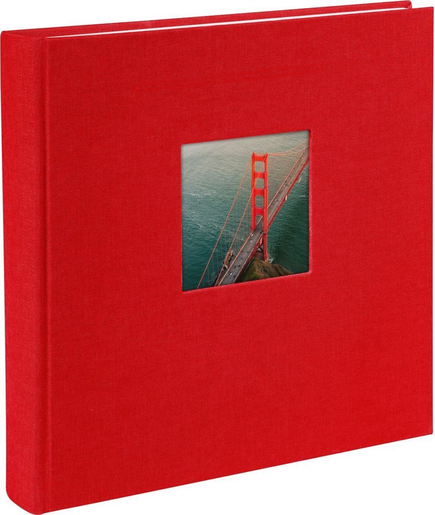 Goldbuch Fotoalbum Bella Vista rot 25x25 cm 60 weiße Seiten Leinen