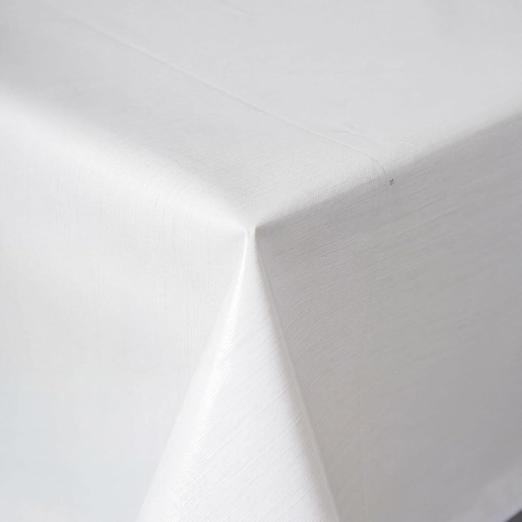 Wachstuch Baku 160cm Rund Weiss Produktbild 
