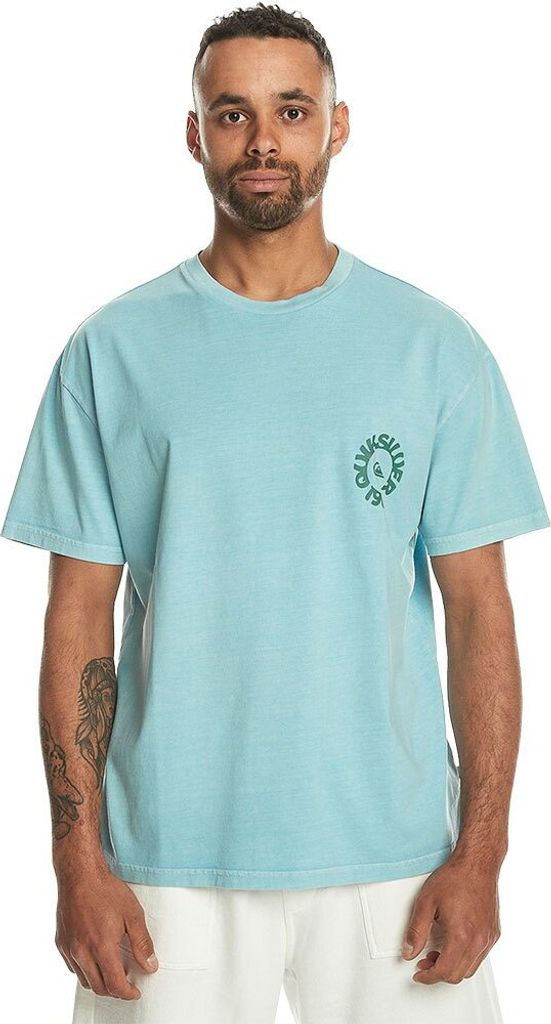Quiksilver No Water Sucks Kurzarm-t-shirt Blau L Mann Blau L