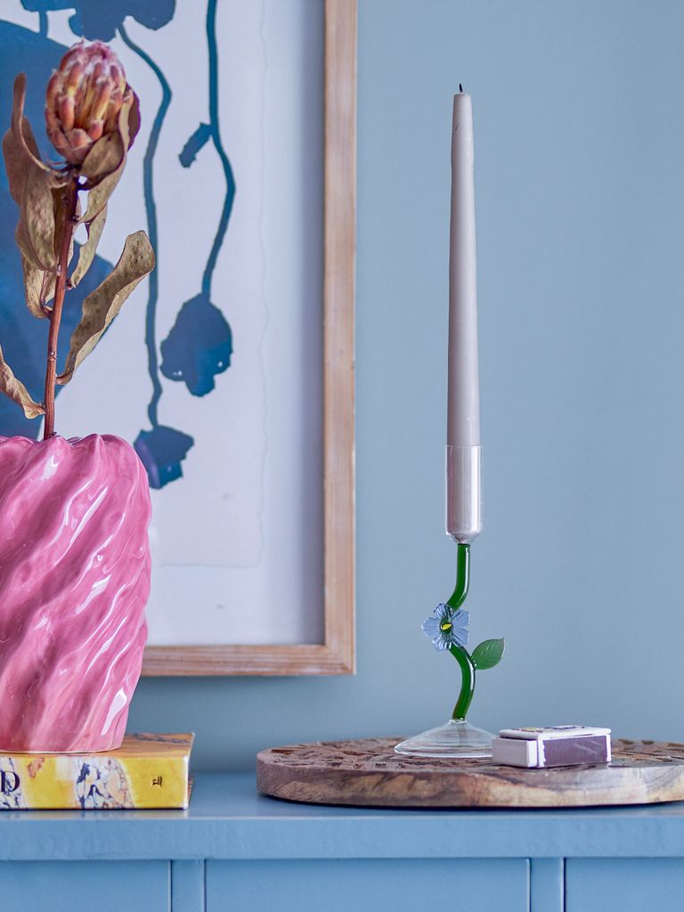 Vesper Kerzenhalter, Violett, Glas Produktbild 2