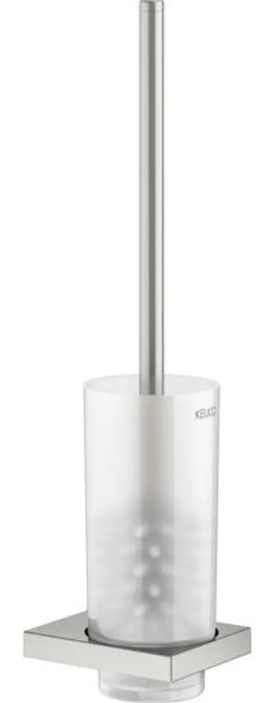 KEUCO EDITION 11 Ensemble brosse de toilette chrome et verre 11164069000