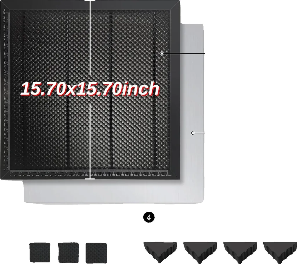 Plan de travail laser LT-HP4040 à dissipation thermique rapide en métal