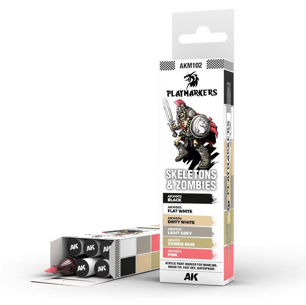 AK Interactive AKM102 - Playmarkers - Skeletons & Zombies Produktbild 