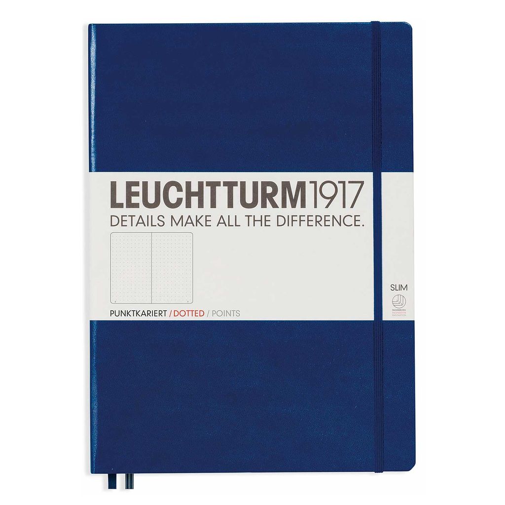 Leuchtturm1917 Notizbuch A4 slim marine dotted