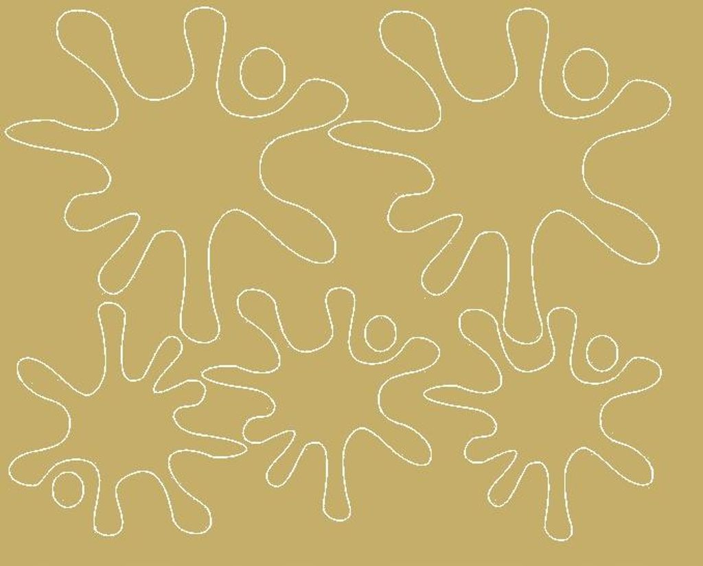 Abdeckaufkleber, gold, glänzend, Klecksaufkleber