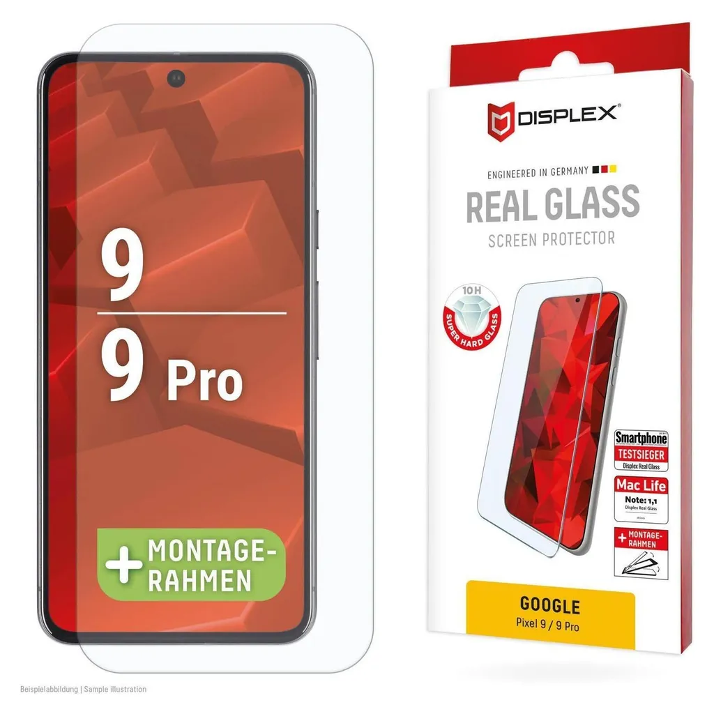 DISPLEX 02007 Google Pixel 9 Screen Protector | Vetro Reale 10H