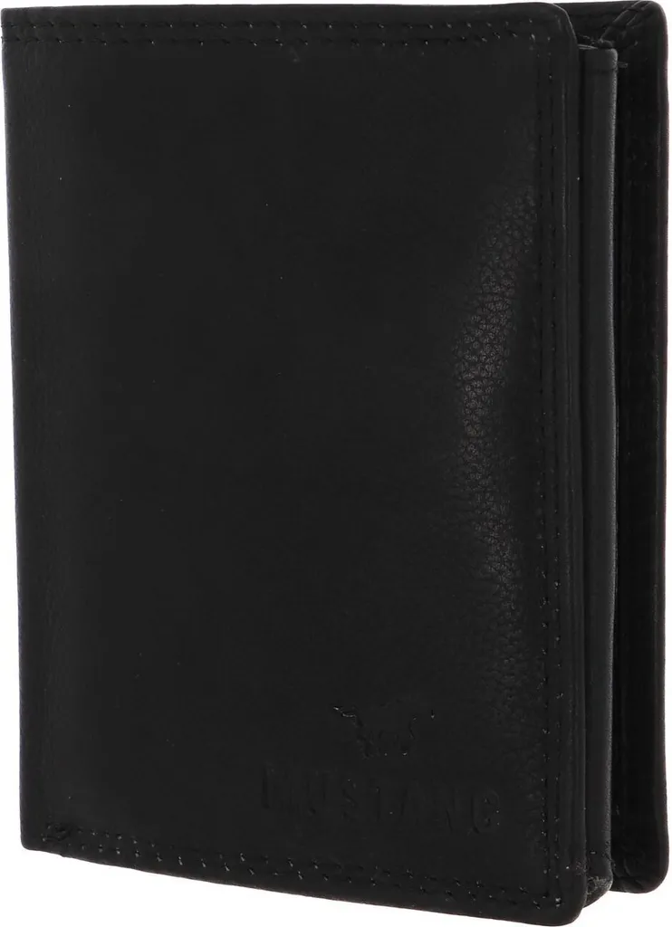 Portafoglio MUSTANG Udine Nero - 100% Pelle Bovina - Spazio Infinito