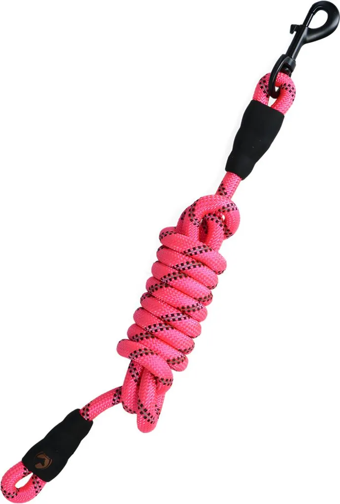 Corda di Piombo Rosa Riflettente | Alta Visibilità per Cavallo e Cane
