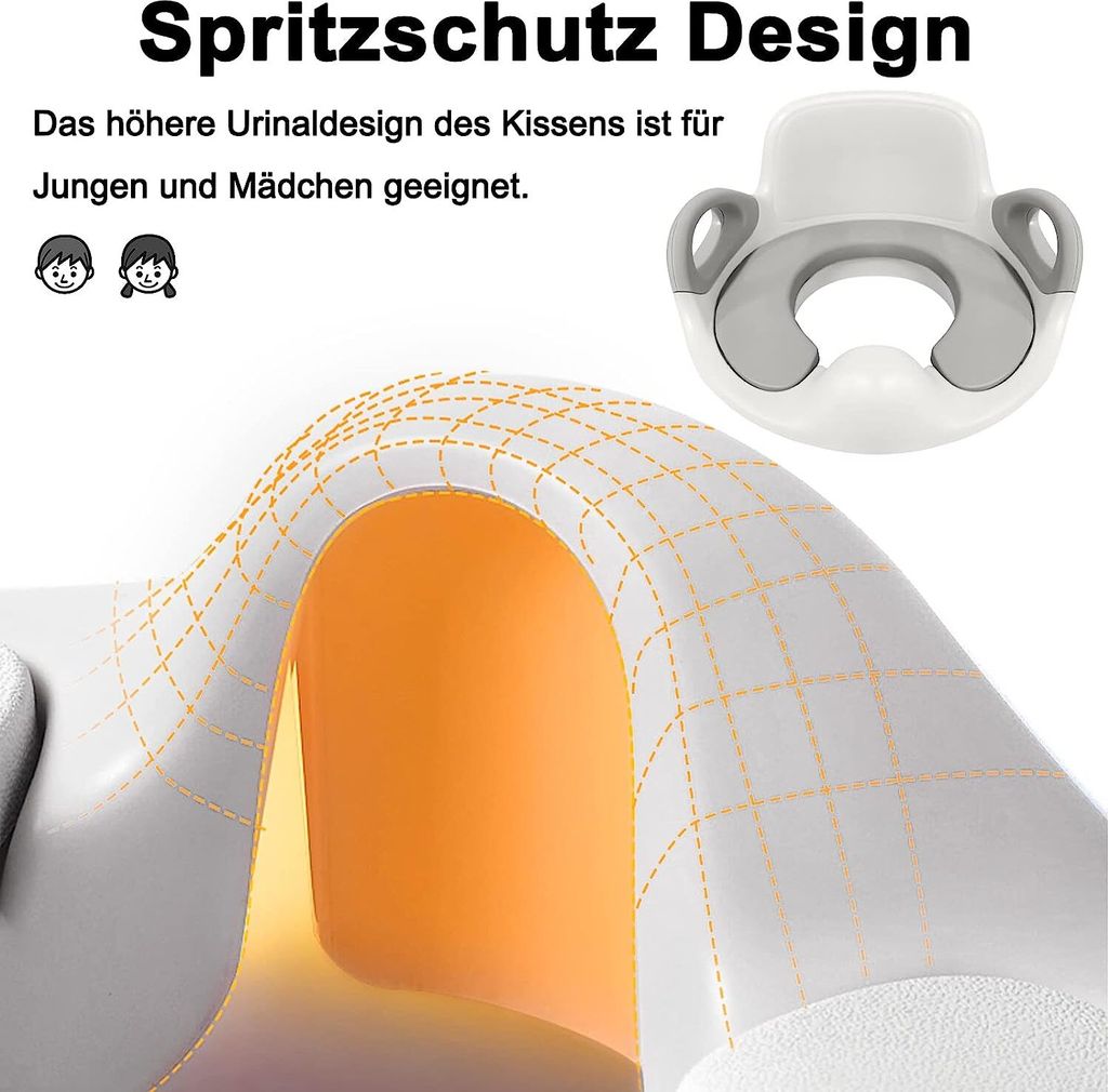 ZONEKIZ WC Aufsatz ZONEKIZ Kinder Toilettensitz Mit Treppe - Klappbarer Toilettentrainer Für 2-6 Jahre Klositz Für Kinder