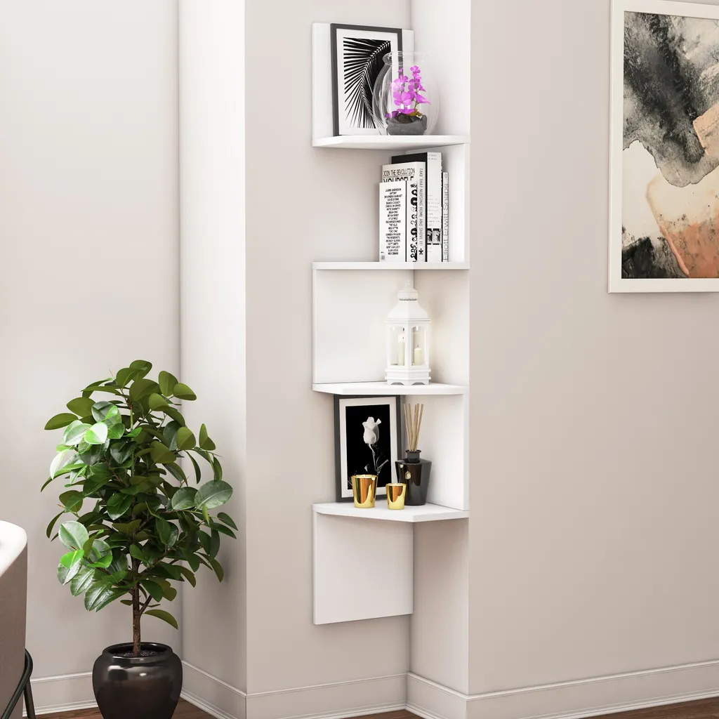 Mensole a Muro Skye Decor Desaldo Bianco 30x155 | Arredo Minimalista