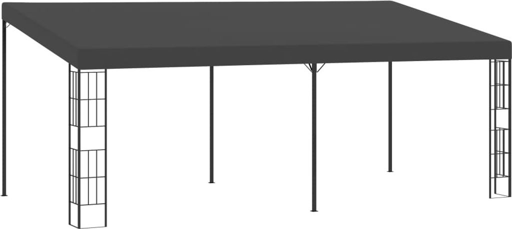 Wand-Pavillon 3x6 m Anthrazit Stoff