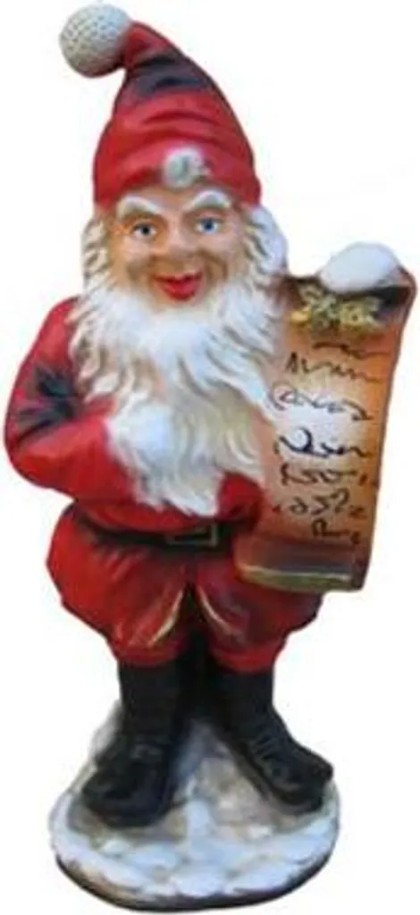 Statue Père Noël 41cm Robuste - Décoration de Noël Stable et Durable
