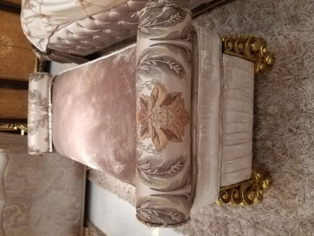 Chaiselounge Antik Stil Sofa Liege Couch Liegen Chaise Textil Barock Rokoko Bank