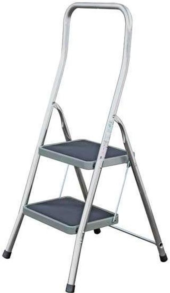 Krause 130860 Toppy XL aluminium opklapbare trap, 2 treden Productafbeelding 